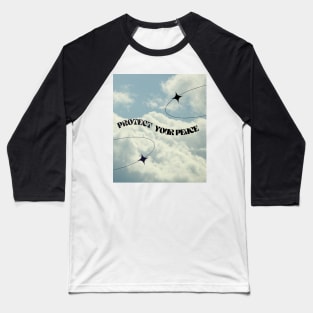 Protect Your Peace Blue Sky Art Print Baseball T-Shirt